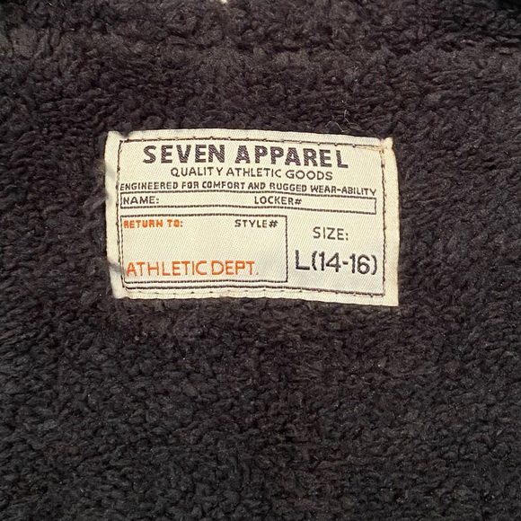 NEW Seven Apparel Red and Black Check Jacket w/Hood Sherpa Lined L (14/16) - Picture 3 of 10